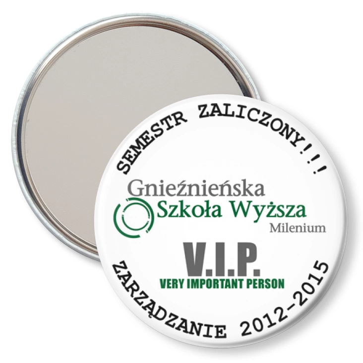 przypinka lusterko Milenium - V.I.P.