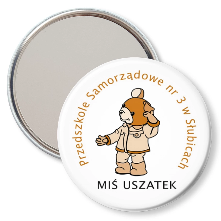 przypinka lusterko Miś Uszatek