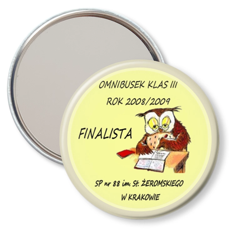 przypinka lusterko Omnibusek Finalista