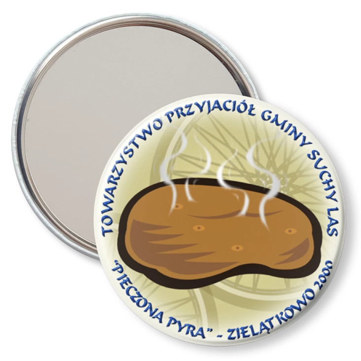 przypinka lusterko Pieczona Pyra 2000