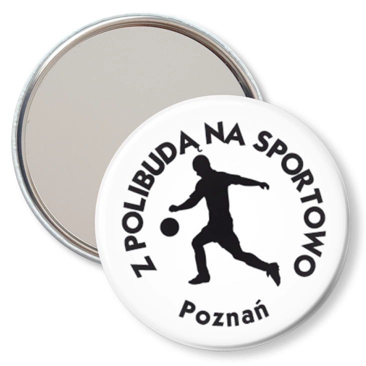 przypinka lusterko Politechnika Poznańska - Piłka Nożna