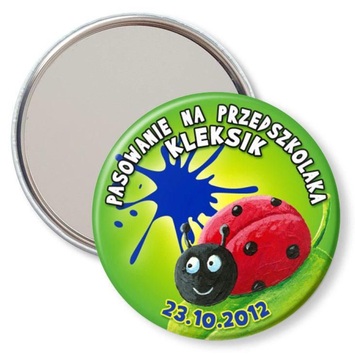 przypinka lusterko Przedszkole Kleksik - Pasowanie