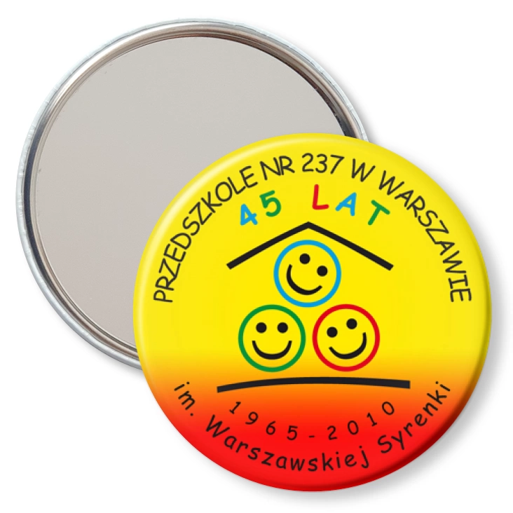 przypinka lusterko Przedszkole nr 237 w Warszawie