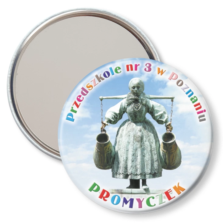 przypinka lusterko Przedszkole nr 3 w Poznaniu
