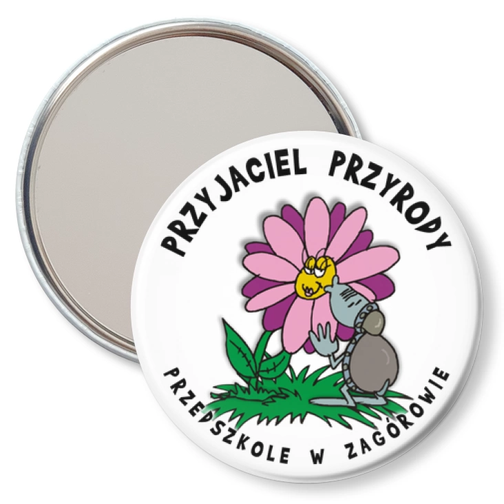przypinka lusterko Przedszkole w Zagórowie