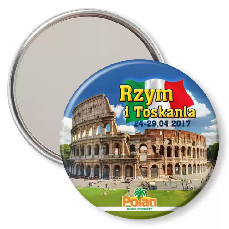przypinka lusterko Rzym i Toskania