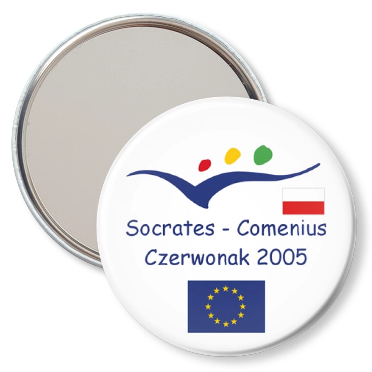 przypinka lusterko Socrates - Comenius