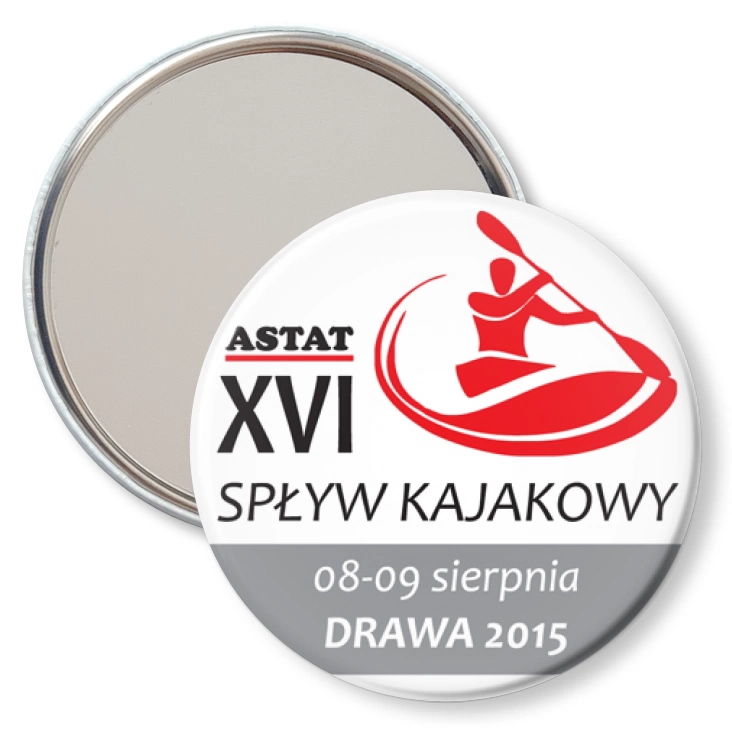 przypinka lusterko Spływ Kajakowy Drawa 2015 