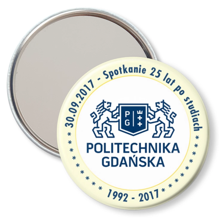 przypinka lusterko Spotkanie 25 lat po studiach