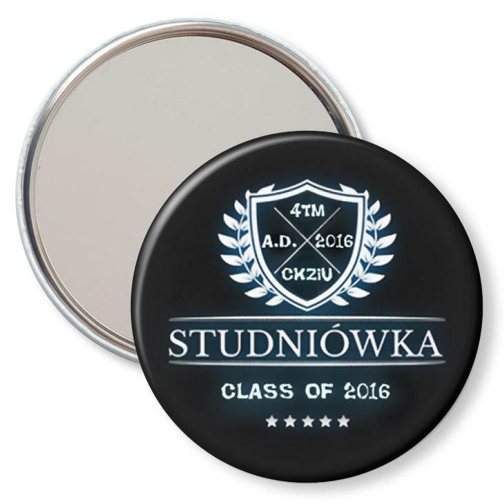 przypinka lusterko Studniówka - 4TM