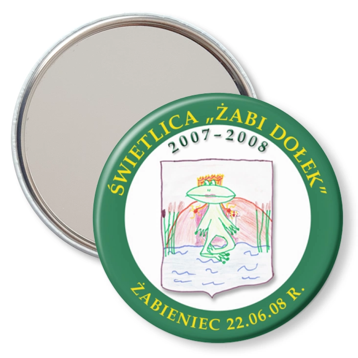 przypinka lusterko Świetlica Żabi Dołek
