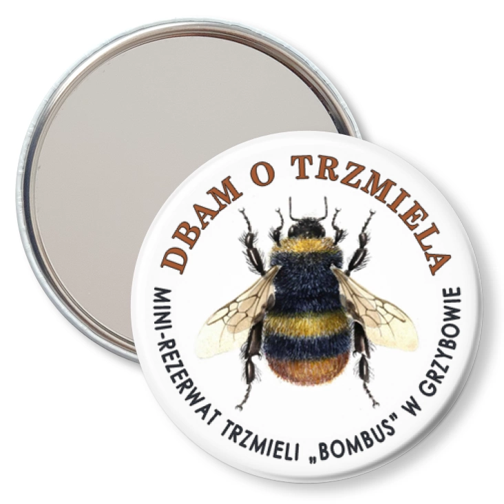 przypinka lusterko Trzmiel Bombus