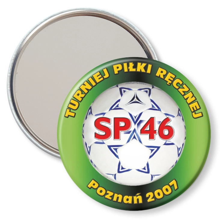 przypinka lusterko Turniej Piłki Ręcznej w SP 46