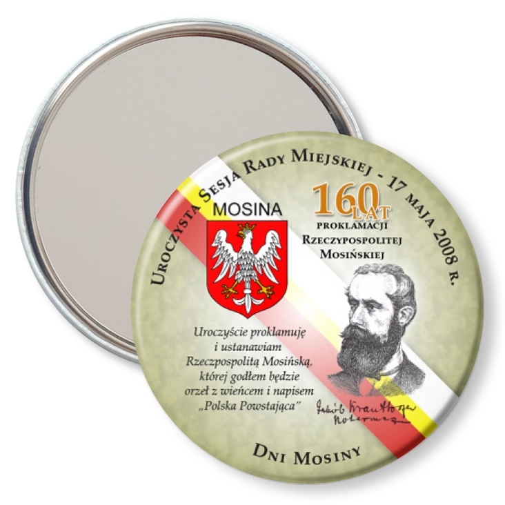 przypinka lusterko Uroczysta Sesja Rady Miejskiej