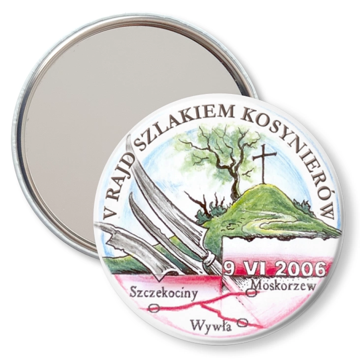przypinka lusterko V Rajd Szlakiem Kosynierów