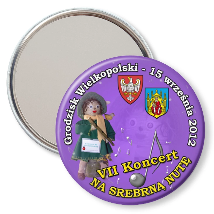 przypinka lusterko VII Koncert Na Srebrną Nutę