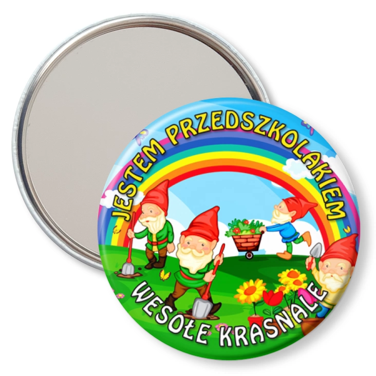 przypinka lusterko Wesołe krasnale
