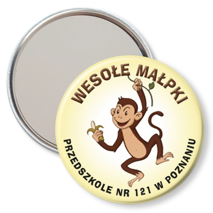 przypinka lusterko Wesołe Małpki