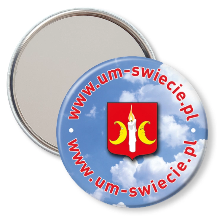przypinka lusterko www.um-swiecie.pl