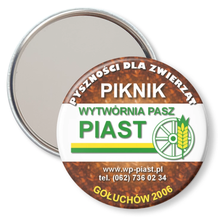 przypinka lusterko Wytwórnia pasz Piast