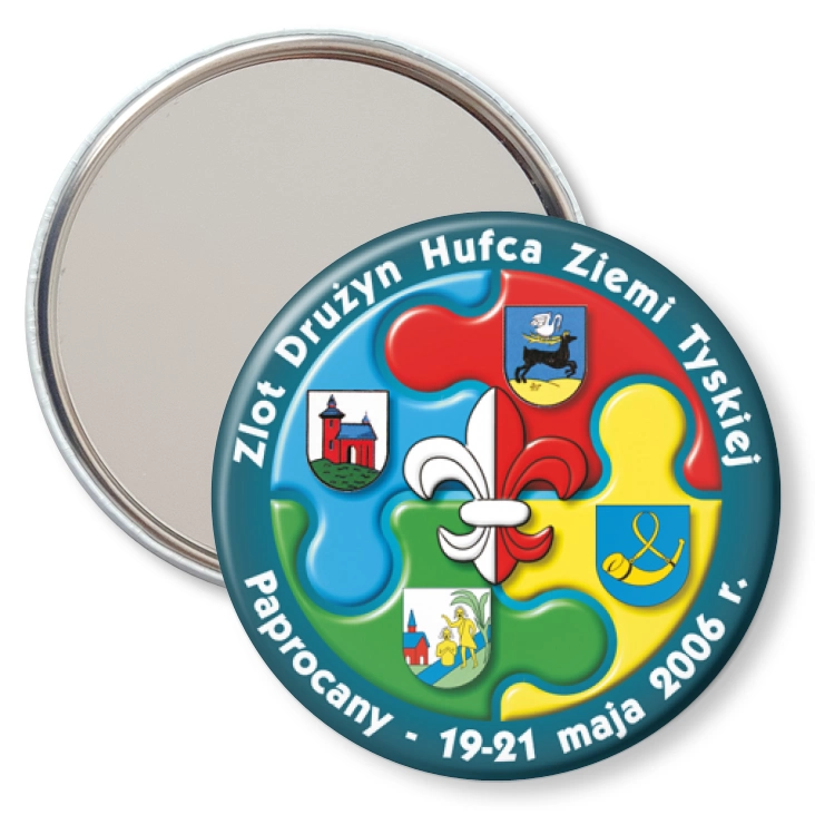 przypinka lusterko Zlot Drużyn Hufca Ziemi Tyskiej 2006