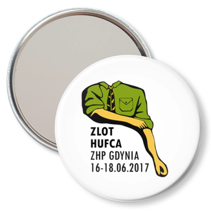 przypinka lusterko Zlot Hufca ZHP Gdynia
