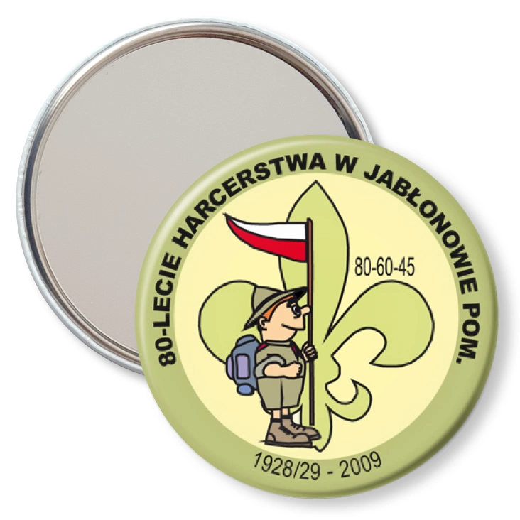 przypinka lusterko 80-lecie Harcerstwa w Jabłonowie Pom.