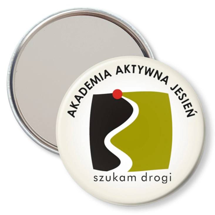 przypinka lusterko Akademia Aktywna Jesień
