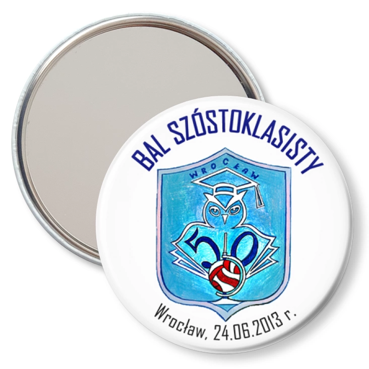 przypinka lusterko Bal Szóstoklasisty