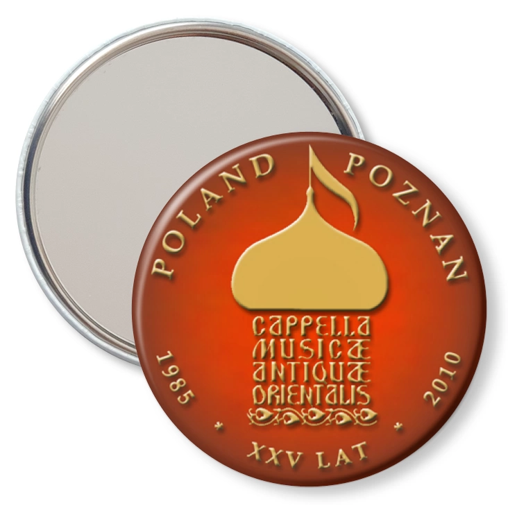 przypinka lusterko Capella Musiqae Antiquae Orientalis