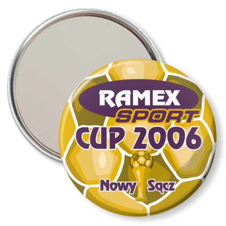 przypinka lusterko CUP 2006 - Nowy Sącz