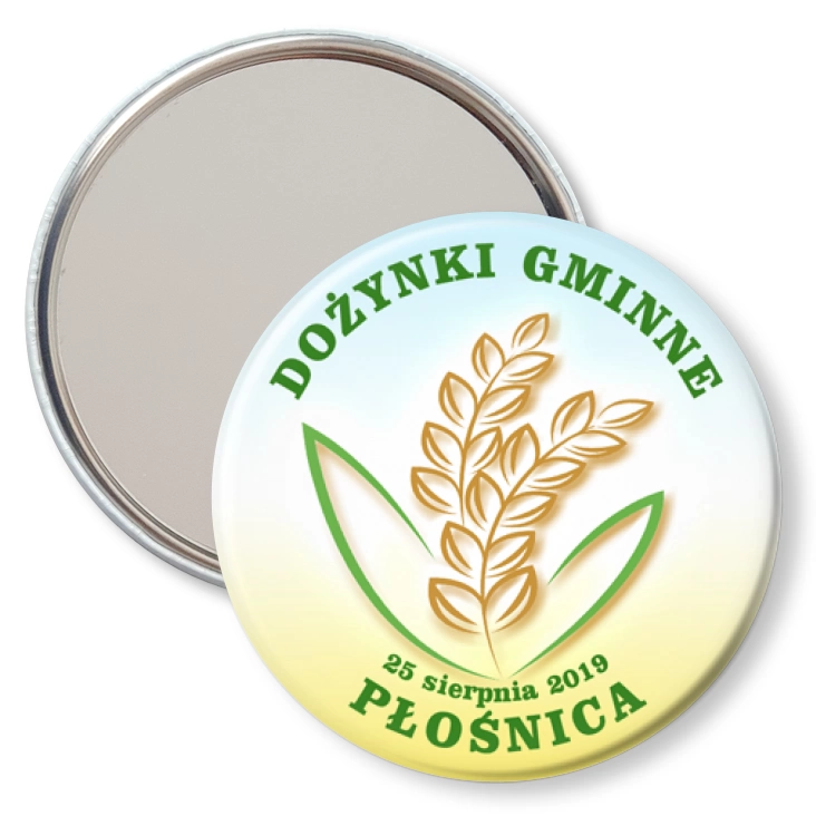 przypinka lusterko Dożynki Gminne Płośnica