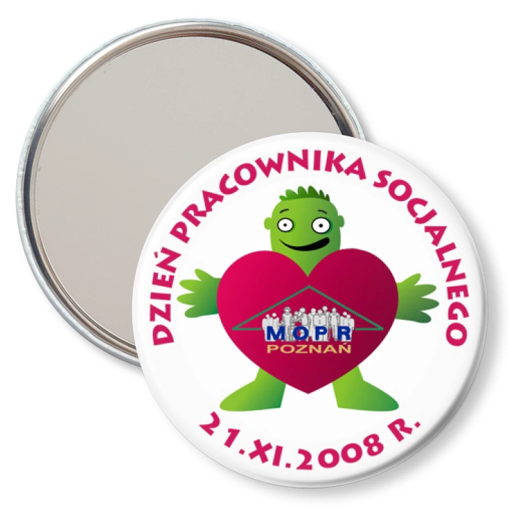 przypinka lusterko Dzień Pracownika Socjalnego