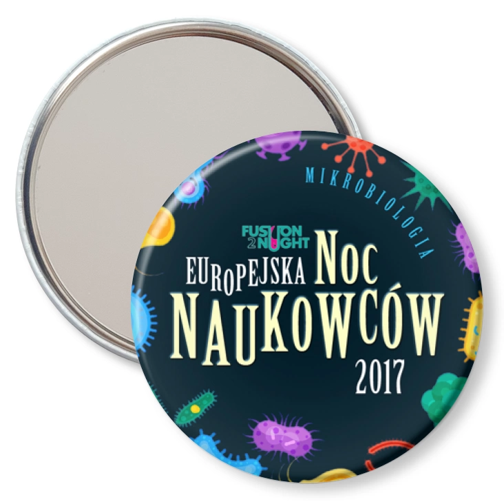 przypinka lusterko Europejska Noc Naukowców 2017