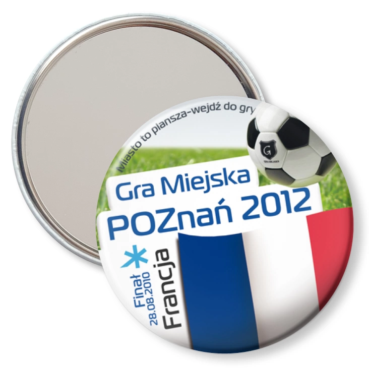 przypinka lusterko Gra Miejska - Poznań 2012 - Francja