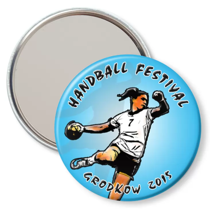 przypinka lusterko Handball Festival 2015