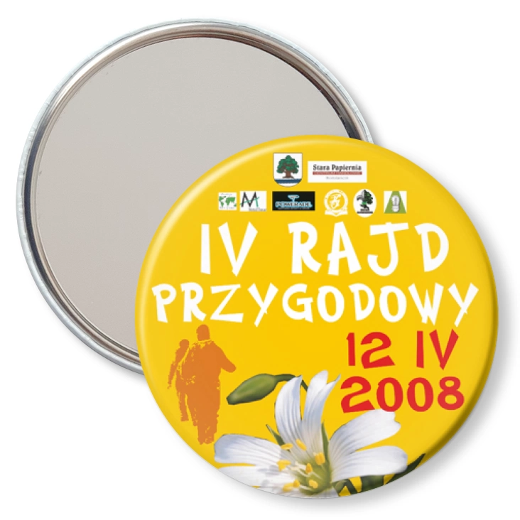 przypinka lusterko IV Rajd Przygodowy Konstancin-Jeziorna