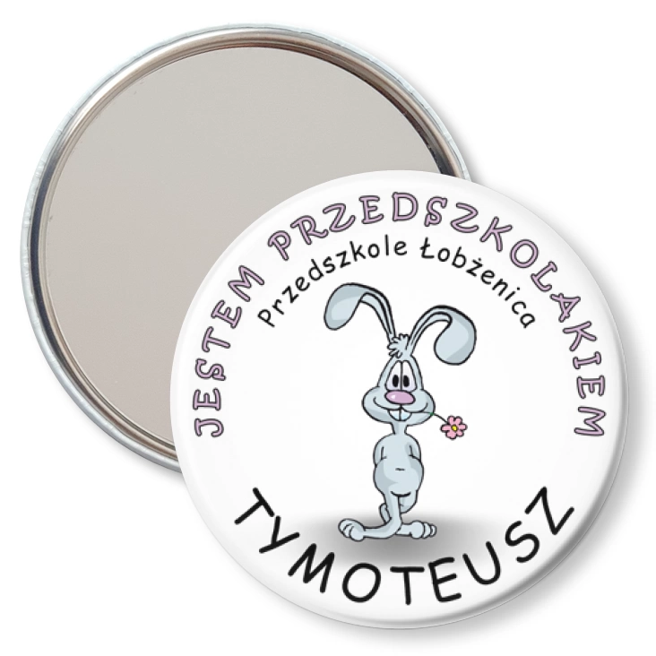 przypinka lusterko Jestem przedszkolakiem