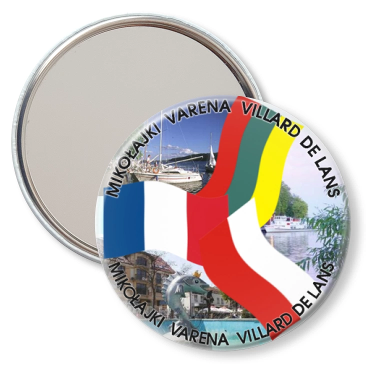 przypinka lusterko Mikołajki Varena Villard de Lans