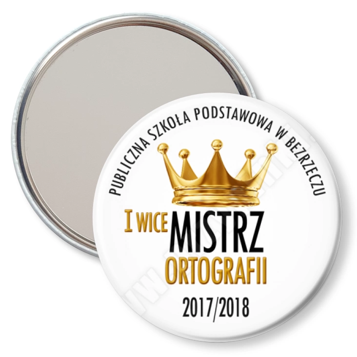 przypinka lusterko Mistrz Ortografii