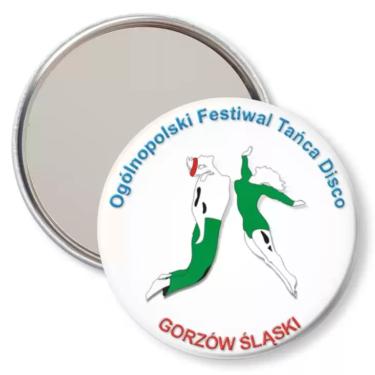 przypinka lusterko Ogólnopolski Festiwal Tańca Disco w Gorzowie Śląskim