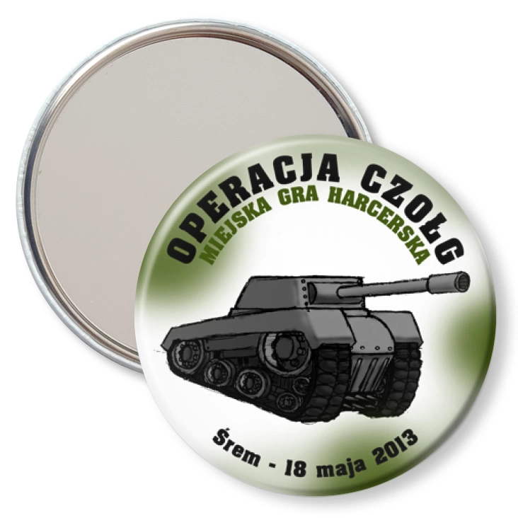 przypinka lusterko Operacja Czołg