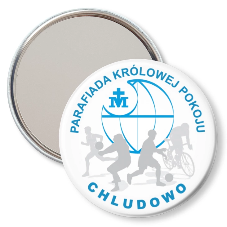 przypinka lusterko Parafiada Królowej Pokoju