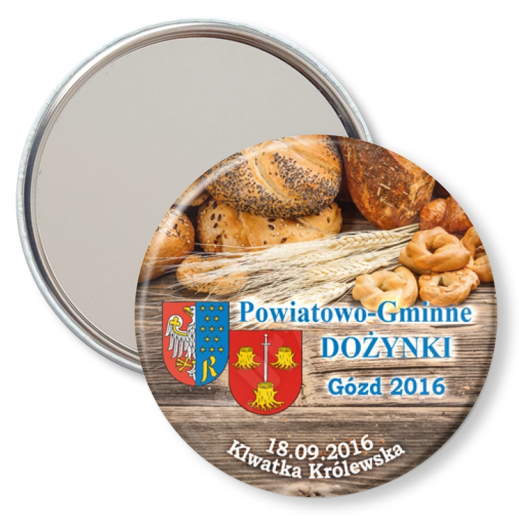 przypinka lusterko Powiatowo-Gminne Dożynki Gózd 2016