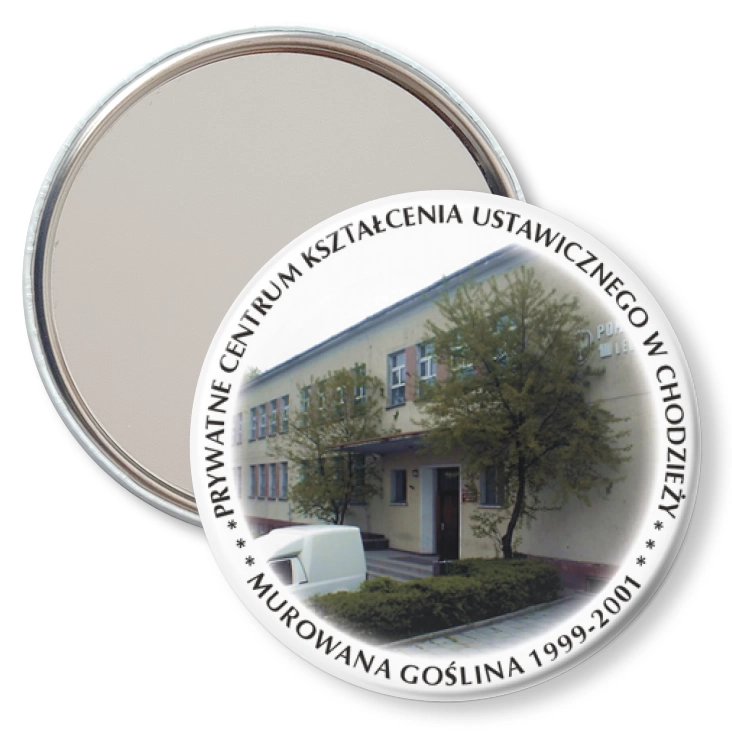 przypinka lusterko Prywatne Centrum Kształcenia Ustawicznego w Chodzieży