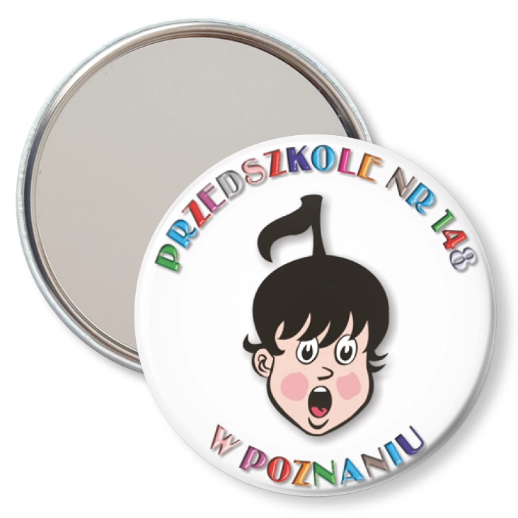przypinka lusterko Przedszkole nr 148