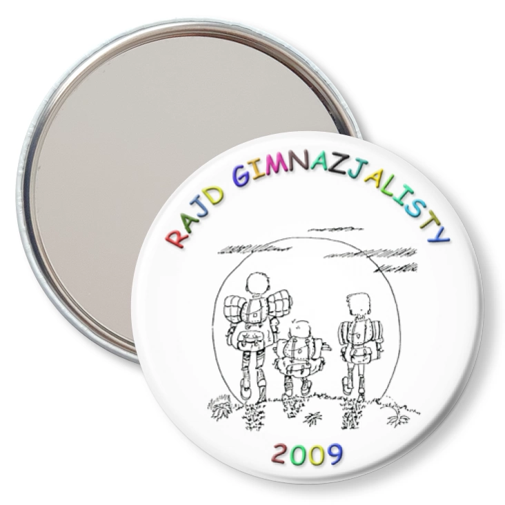 przypinka lusterko Rajd Gimnazjalisty 2009