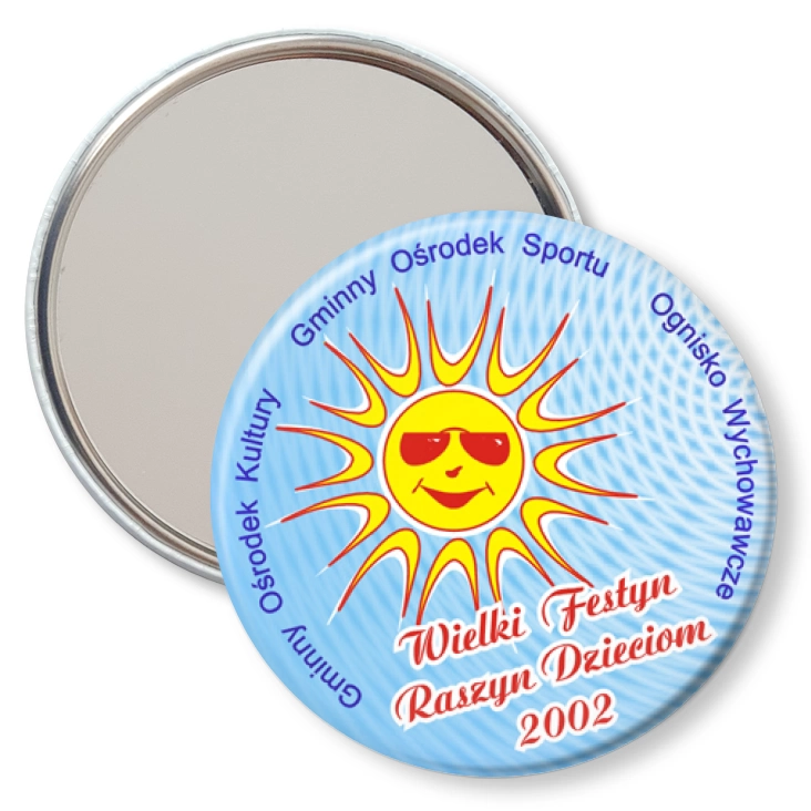 przypinka lusterko Raszyn Dzieciom 2002