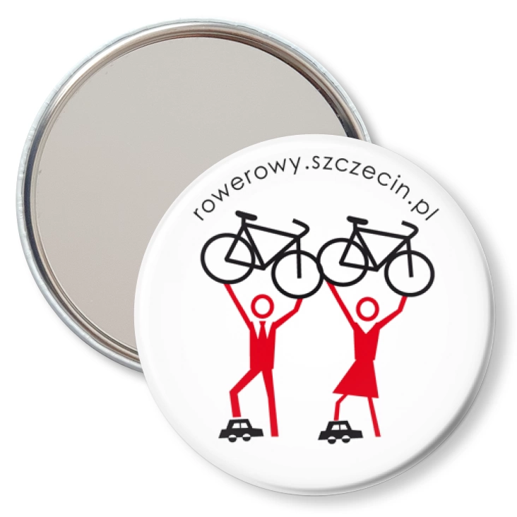 przypinka lusterko Rowerowy Szczecin