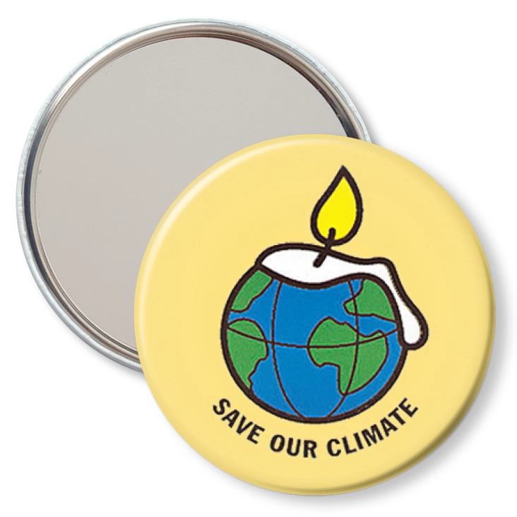 przypinka lusterko Save our climate